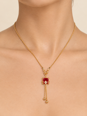 Ruby Luxe Gold-Plated Pendant Necklace