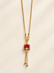 Ruby Luxe Gold-Plated Pendant Necklace
