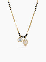 Aayushi Solitaire Charm 18K Gold Plated Mangalsutra