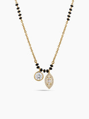 Aayushi Solitaire Charm 18K Gold Plated Mangalsutra
