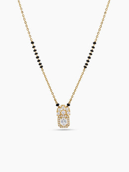 Aksha Noor Diamond 18K Gold Plated Mangalsutra