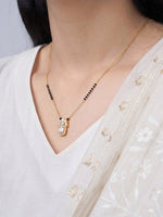 Aksha Noor Diamond 18K Gold Plated Mangalsutra