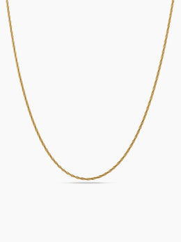 Almira Textured Rope 18K Gold Plated Women's Chain