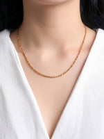 Almira Textured Rope 18K Gold Plated Women's Chain