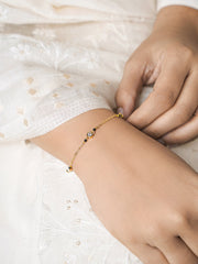 Amaira Diamond 14K Gold Plated Mangalsutra Bracelet