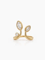 Amelora Solitaire 18K Gold Plated Women's Ring