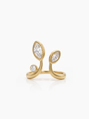 Amelora Solitaire 18K Gold Plated Women's Ring