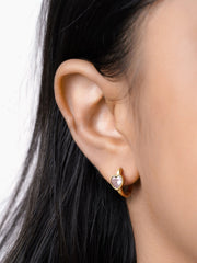 Amora Heart Hoop Earrings