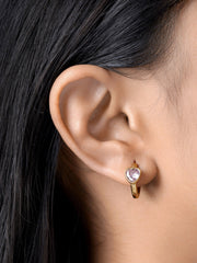 Amora Heart Hoop Earrings