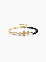 Anali Clover Diamond 18K Gold Plated Mangalsutra Bracelet