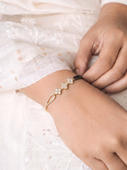 Anali Clover Diamond 18K Gold Plated Mangalsutra Bracelet