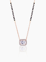 Anisa Solitaire Rosegold Plated Mangalsutra