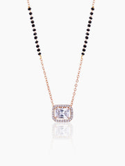 Anisa Solitaire Rosegold Plated Mangalsutra