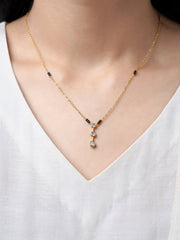 Anvitha Trinity Diamond 18K Gold Plated Mangalsutra