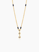 Anvitha Trinity Diamond 18K Gold Plated Mangalsutra