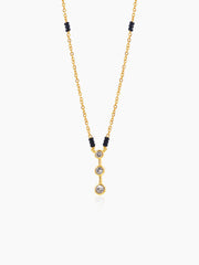 Anvitha Trinity Diamond 18K Gold Plated Mangalsutra