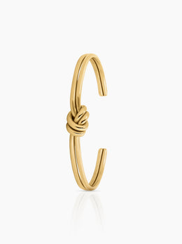 Arlen Knot 18K Gold Plated Cuff Bracelet