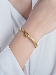Arlen Knot 18K Gold Plated Cuff Bracelet