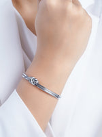 Arlen Knot Silver Cuff Bracelet