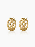 Arlina Link Hoop Earrings