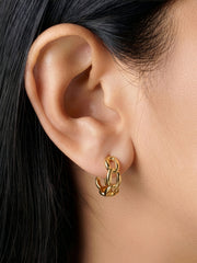 Arlina Link Hoop Earrings