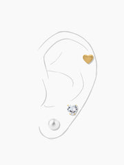 Aurelia 18K Gold Plated Women's Stud Earrings Set