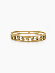 Avelia Diamond 18K Gold Plated Small Wrist Band Bracelet