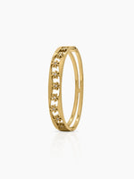 Avelia Diamond 18K Gold Plated Small Wrist Band Bracelet