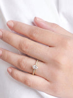 Avenza Oval Solitaire 18K Gold Plated Women's Ring