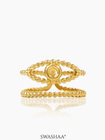 Barkha Eye 18K Gold Plated Ring
