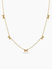 Belina Bow 18K Gold Plated Necklace