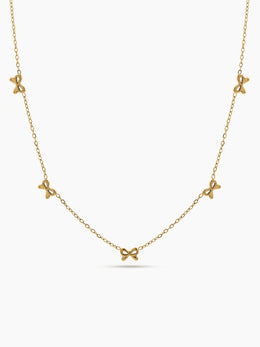 Belina Bow 18K Gold Plated Necklace