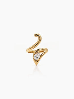 Benita Diamond 18K Gold Plated Women's Ring