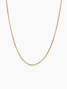 Box 1MM 18K Gold Plated  Women's Chain