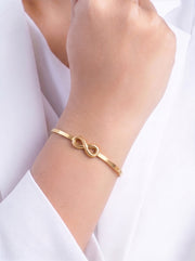 Briar Infinity 18K Gold Plated Band Bracelet