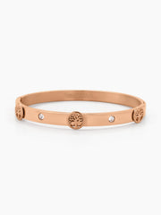 CC Lifetree Rosegold Plated Band Bracelet