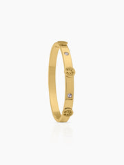 CC Lifetree 18K Gold Plated Band Bracelet