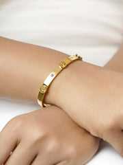 CC Lifetree 18K Gold Plated Band Bracelet