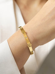 CC Lifetree 18K Gold Plated Band Bracelet