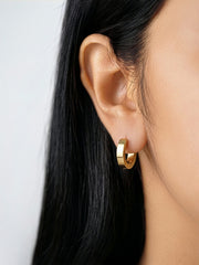 Caelan Solid Women's Hoop Earrings