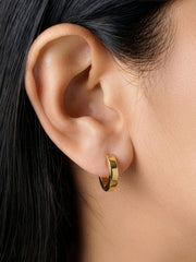 Caelan Solid Women's Hoop Earrings