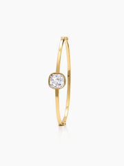 Caesar Solitaire 18K Gold Plated Band Bracelet