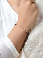 Cali Solitaire Rosegold Plated Mangalsutra Bracelet