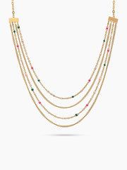 Catrin Layered 18K Gold Plated Women's Chain