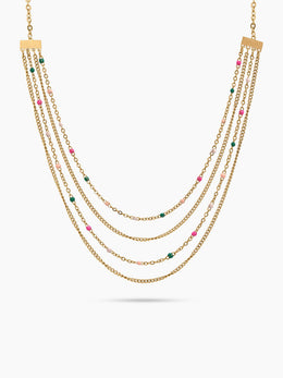 Catrin Layered 18K Gold Plated Women's Chain