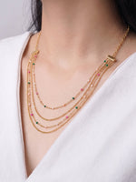 Catrin Layered 18K Gold Plated Women's Chain