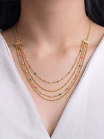 Catrin Layered 18K Gold Plated Women's Chain