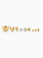 Clarona 18K Gold Plated Women's Earring Set