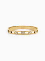 Coralie Diamond 18K Gold Plated Small Wrist Band Bracelet