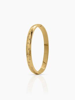 Corissa Diamond 18K Gold Plated Women's Band Bracelet